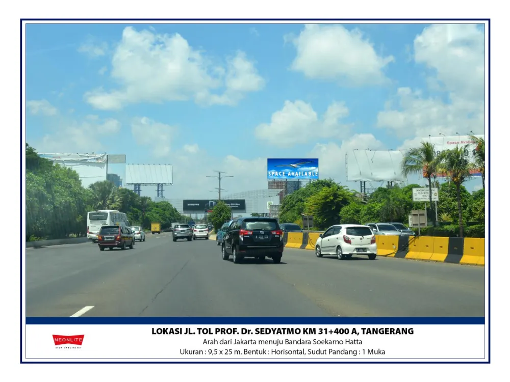Billboard<br>LED Jl. Tol Sedyatmo KM.31+400 A, Tangerang 20200624 lok jl tol sedyatmo km 31400 a tangerang